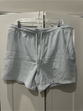 Rails La Brea Light Blue Seersucker Swim Trunks